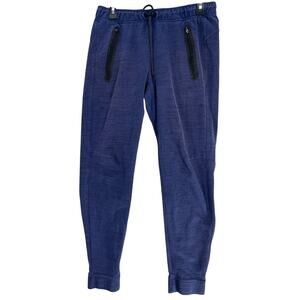 Old Navy Jogger Pants Womens Size S Blue Athleisure Activewear DEFECT ZIPPER